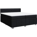 Maison Chic Box spring postelja - Vzmetna postelja z vzmetnico črn 200x200 cm blago SL11818, (21881865) | Shoptok.si