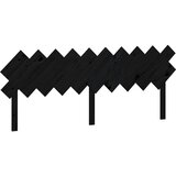  Uzglavlje za krevet Crno 196x3x80,5 cm od masivne borovine | shoptok.hr