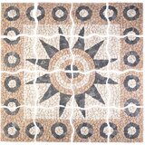 Mozaik pločice uzorak cvijeta Šareni 120 x 120 cm Mramor | shoptok.hr