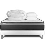 VITALIT Celoten paket za posteljo - Vzmetnica 140x190 cm + Vzmetni okvir z letvami (v kompletu) + 2 vzglavnika + odeja - Vital Care, (21613871) Cene