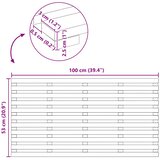  Prostirka za kupanje Smeđa 100 x 53 x 2,5 cm boja drva | shoptok.hr
