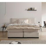 MID.YOU POSTELJA BOXSPRING 180 cm x 200 cm , leseni material krem barve Cene