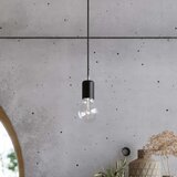  SL.0372 - visilica na sajli EDISON 7 7xE27/60W/230V pauk crni | Eponuda.com