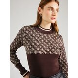 Guess Pulover 'LISE' čokolada / bijela | shoptok.hr
