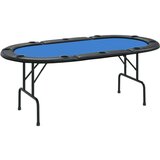  stol za poker za 10 igrača plavi 206 x 106 x 75 cm | shoptok.hr