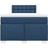  Krevet s oprugama i madracem plavi 120 x 200 cm od tkanine | shoptok.hr