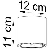  Stropna svetilka TIUBE črna, (21348024) | Shoptok.si