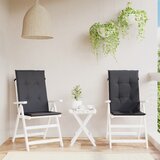  Jastuci za stolice 2 kom prošarano antracit 120x50x4cm tkanina | shoptok.hr