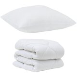 vidaXL Komplet odej z blazino 2 pcs Bela Mikrovlakna, (5000065249) | Shoptok.si