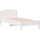  Krevet s regalom za knjige bez madraca bijeli 75x190cm borovina | shoptok.hr
