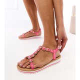 Gemre Pink sandals adorned with rhinestones Klaura | Shoptok.si