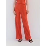 Reserved Pletene hlače - narančasta | shoptok.hr