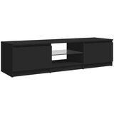 TV ormarić s LED svjetlima crni 140 x 40 x 35 5 cm | shoptok.hr