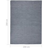 Vanjski tepih ravnog tkanja 200 x 280 cm plavi | shoptok.hr