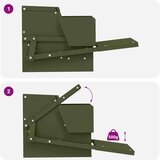 Feeder s nogom za piliće Maslinasto zelena 50 x 40 x 29 cm | shoptok.hr