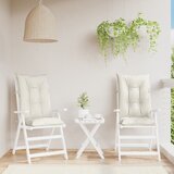  Jastuci za stolice 2 kom prošarano krem 120x50x7cm tkanina | shoptok.hr
