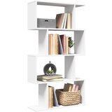 vidaXL Pregrada / regal za knjige 4 razine bijeli 70x24x129 cm drveni Cijene