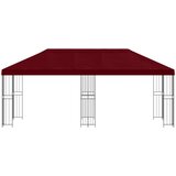 Paviljon s bočnim stranama 6 x 3 m Tamno crvena | shoptok.hr