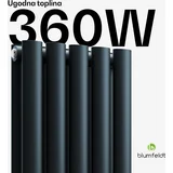 Blumfeldt Tallheo radijator 60x30 360W