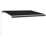 Tenda na ručno uvlačenje s LED svjetlima 450 x 300 cm antracit | Eponuda.com