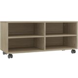 Furnova TV omarica s kolesci sonoma hrast 90x35x35 cm iverna plošča, (21922510) | Shoptok.si