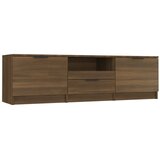 Maison Chic TV omarica - TV stojalo - Televizijska omarica rjavi hrast 140x35x40 cm konstruiran les, (21699009) | Shoptok.si