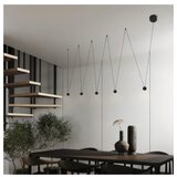 Aria 25 VISILICA LED 5*4W 3000K CRNA Cene
