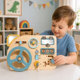  Wooden Manipulation Board Sensory Steering Wheel Switch Lever | shoptok.hr