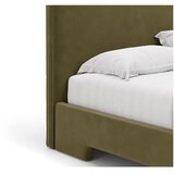 Micadoni Svijetlo zeleni tapecirani bračni krevet s podnicom 160x200 cm Eda – | shoptok.hr