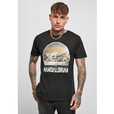 Merchcode Children's T-shirt with Yoda Mandalorian logo, black | shoptok.hr