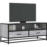 vidaXL TV omarica siva sonoma 100x34,5x40 cm inženirski les in kovina | Shoptok.si