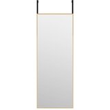 Maison Chic Ogledalo - Zrcalo - Kozmetično ogledalo za vrata zlato 30x80 cm steklo in aluminij, (21698128) | Shoptok.si