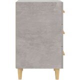 vidaXL Nočna omarica betonsko siva 40x40x66 cm konstruiran les | Shoptok.si