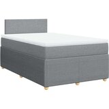  Krevet s oprugama i madrac svjetlosivi 120 x 200cm od tkanine | shoptok.hr