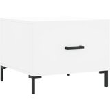 vidaXL Klubska mizica bela 50x50x40 cm inženirski les, (20797392) | Shoptok.si