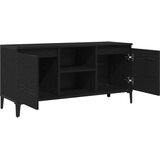 vidaXL TV omarica Črni hrast Inženirski les 102 x 35 x 50 cm TV omarica | Shoptok.si