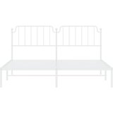  Metalni okvir za krevet s uzglavljem bijeli 160x200 cm | Eponuda.com