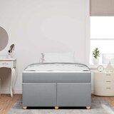  Krevetna konstrukcija Svijetlo siva 120 x 190 cm tkanina | shoptok.hr