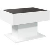  Stolić za kavu s LED bijeli 70x50x45 cm od konstruiranog drva | shoptok.hr