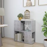 Ormarić za knjige siva boja betona 60x24x63cm konstruirano drvo | shoptok.hr