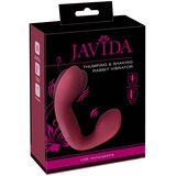 Javida Thumping & Shaking Rabbit Vibrator Red Cene