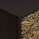 vidaXL Nočna omarica z vrati 2 pcs Črna 40 x 33 x 46 cm | Shoptok.si