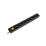 produžni naponski kabl 3m ACAR X8 Schuko crni