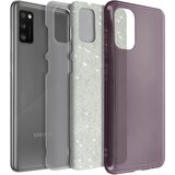 AVIZAR Ohišje za Samsung Galaxy A41 Bleščice, silikonski gel s trdo plastjo, Roza, (5000016485) | Shoptok.si