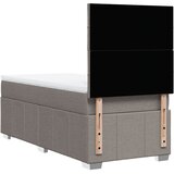  Krevet s oprugama i madracem smeđesivi 100 x 200 cm od tkanine | shoptok.hr