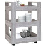  Kolica siva boja hrasta 60x45x80 cm konstruirano drvo | shoptok.hr