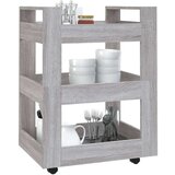  Kuhinjski voziček siva sonoma 60x45x80 cm inženirski les, (20766705) | Shoptok.si