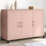 The Living Store Komoda roza 100,5x39x72 cm hladno valjano jeklo - Komoda, (21661036) | Shoptok.si