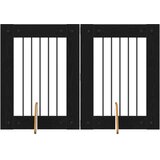  Vrata za pse s postoljem 2 pcs Crni hrast 60 x 80 cm | Eponuda.ba