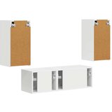  Set omare za televizijo na steni 4 pcs Bela Konstruiran les, (5000132694) | Shoptok.si